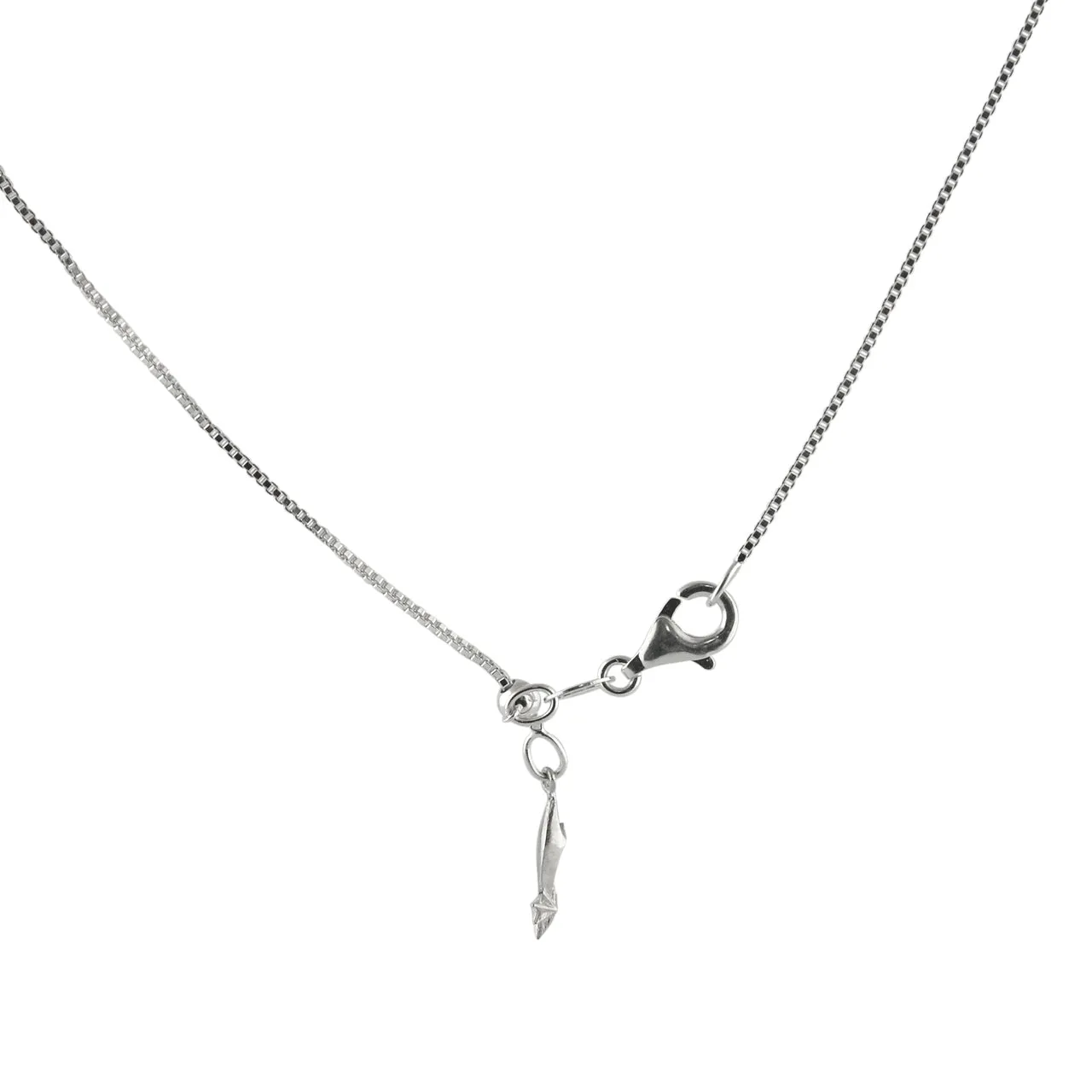 Starborn 22” Adjustable Sterling Silver, Box Chain with Adjustable "Slide Ball"