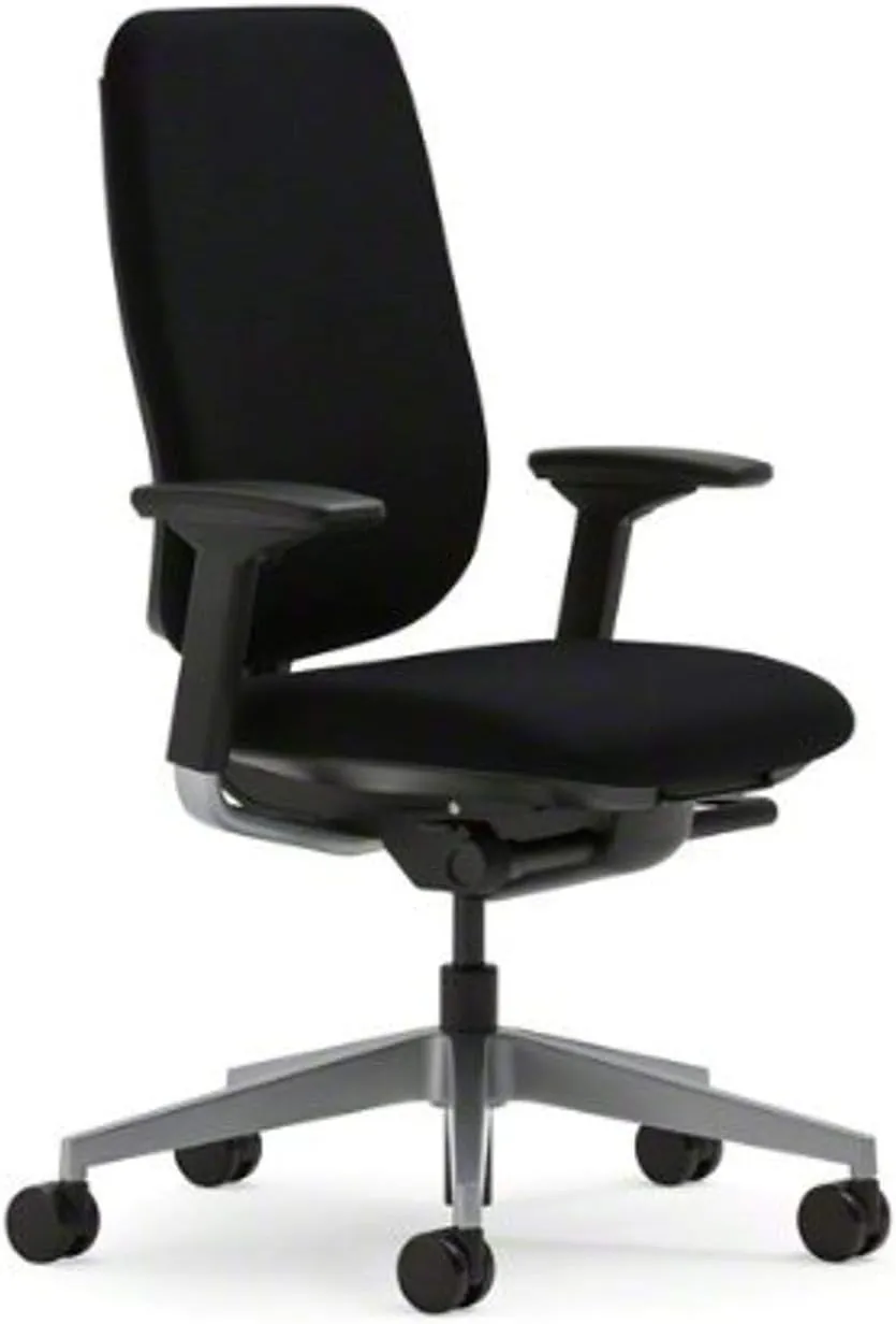Steelcase Reply Chair, Black Fabric -