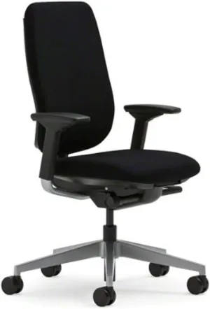 Steelcase Reply Chair, Black Fabric -