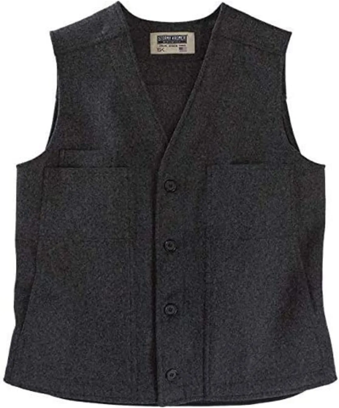 Stormy Kromer Button Vest - Cold Weather Men’s Wool Vest