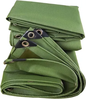 Super Heavy Duty 34 Mil Tarp Cover 6x12 Feet, Thick Waterproof, UV Resistant, Rip and Tear Proof Tarpaulin with Grommets and Reinforced Edges,for Camping, Boat, Tent