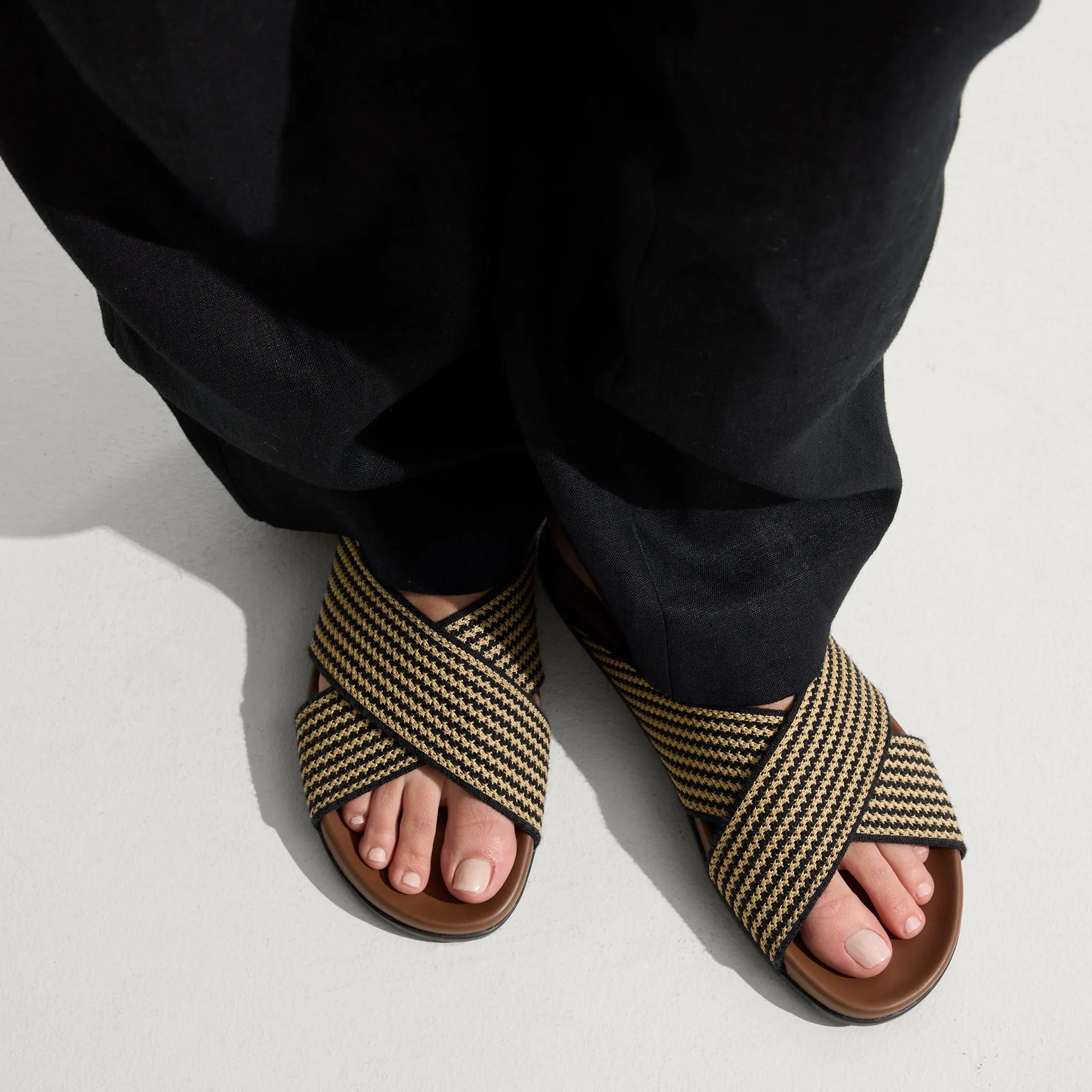 The Weekend Slide - Toffee Stripe