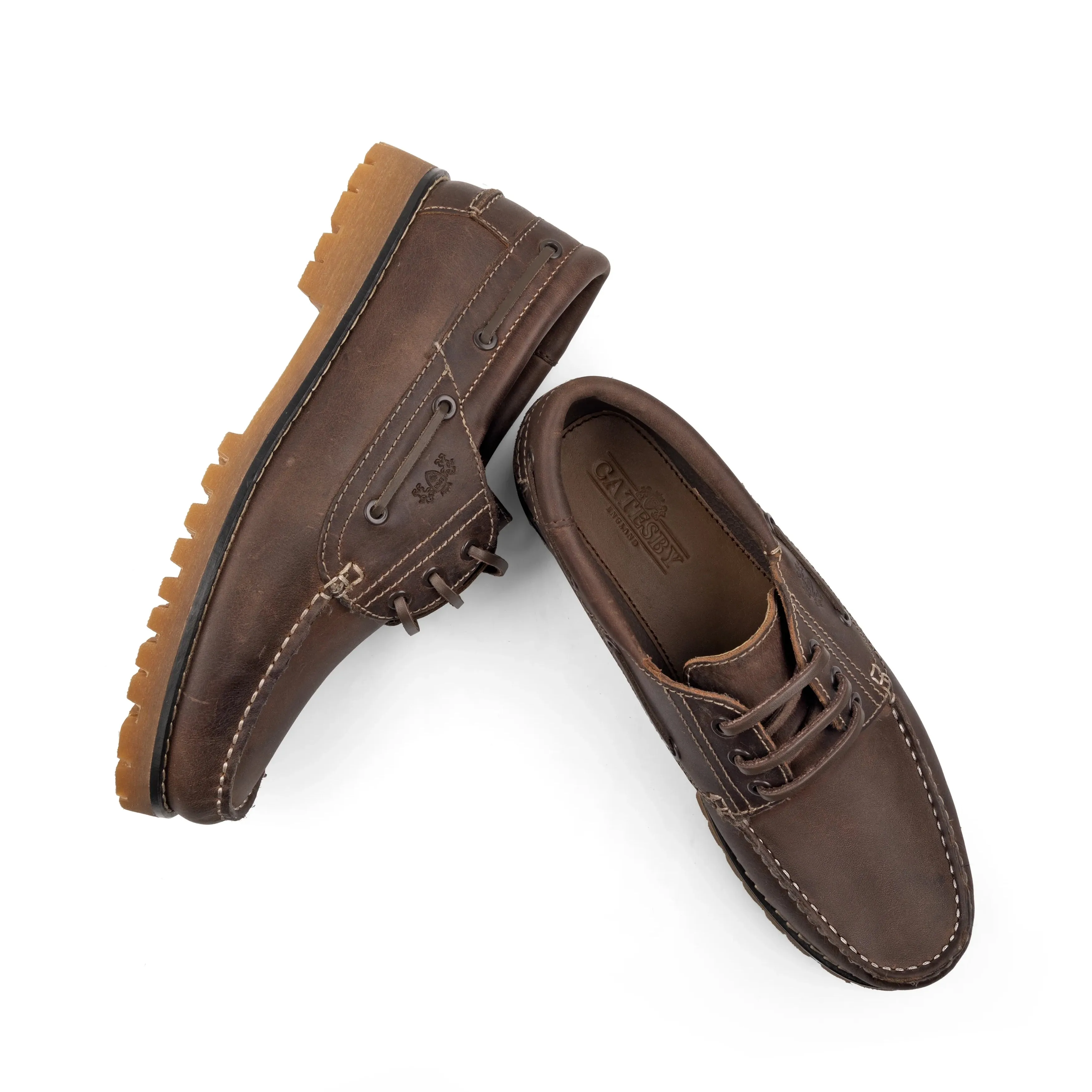 Timber Men's Boat Shoes - WAXY BROWN