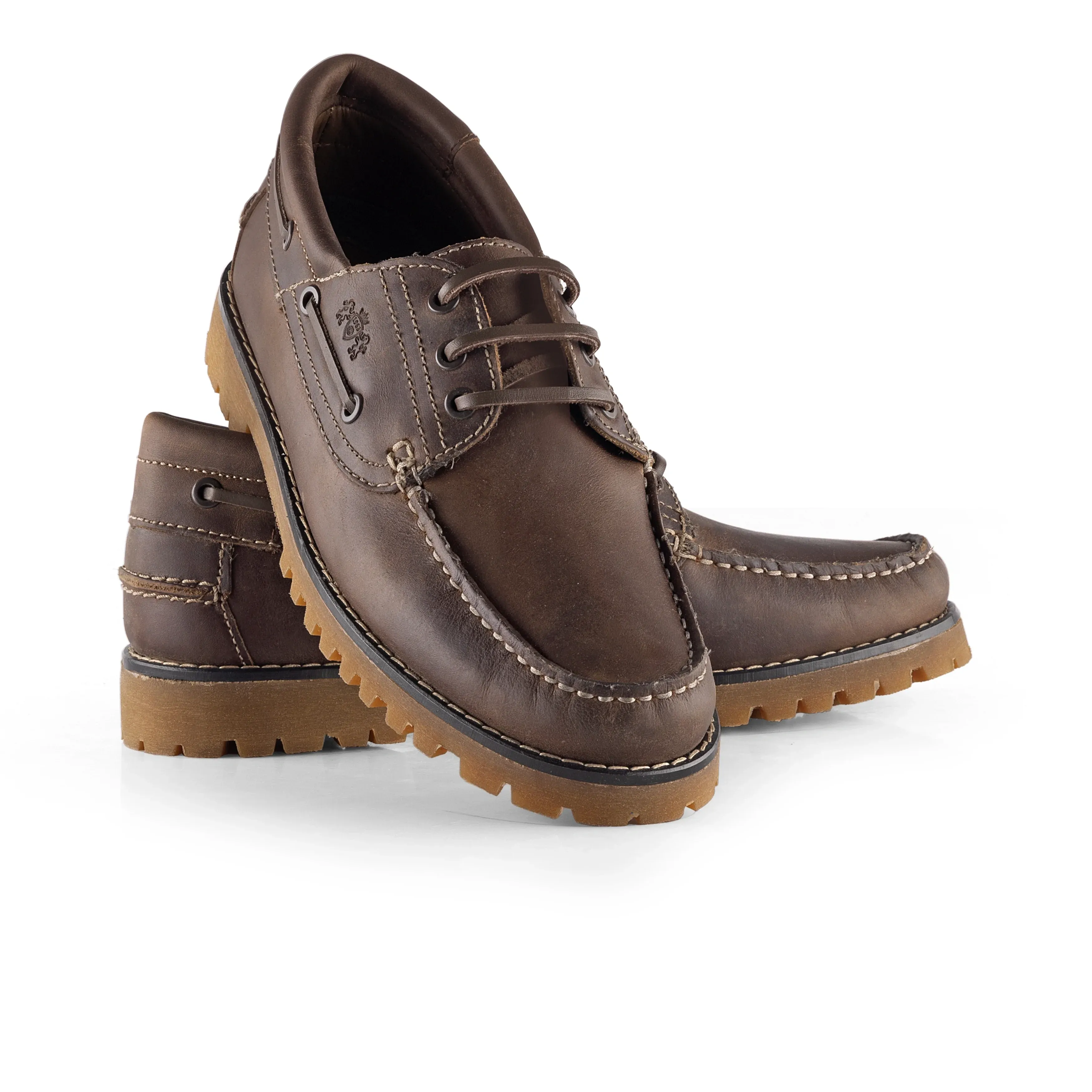 Timber Men's Boat Shoes - WAXY BROWN