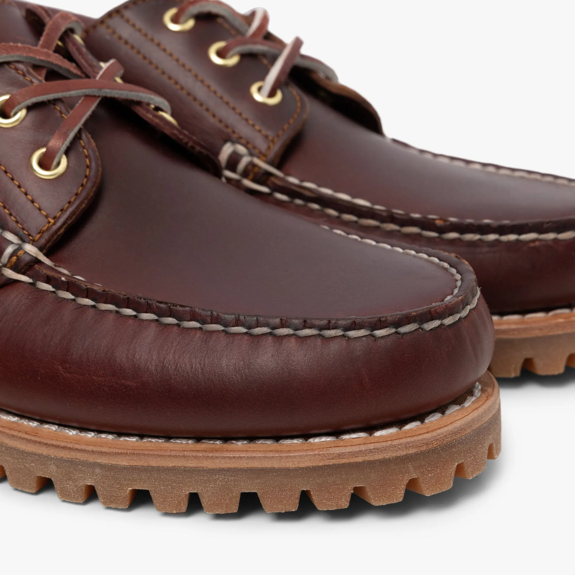 Timberland Authentic 3-Eye Boat Shoe / Burgundy Full Grain