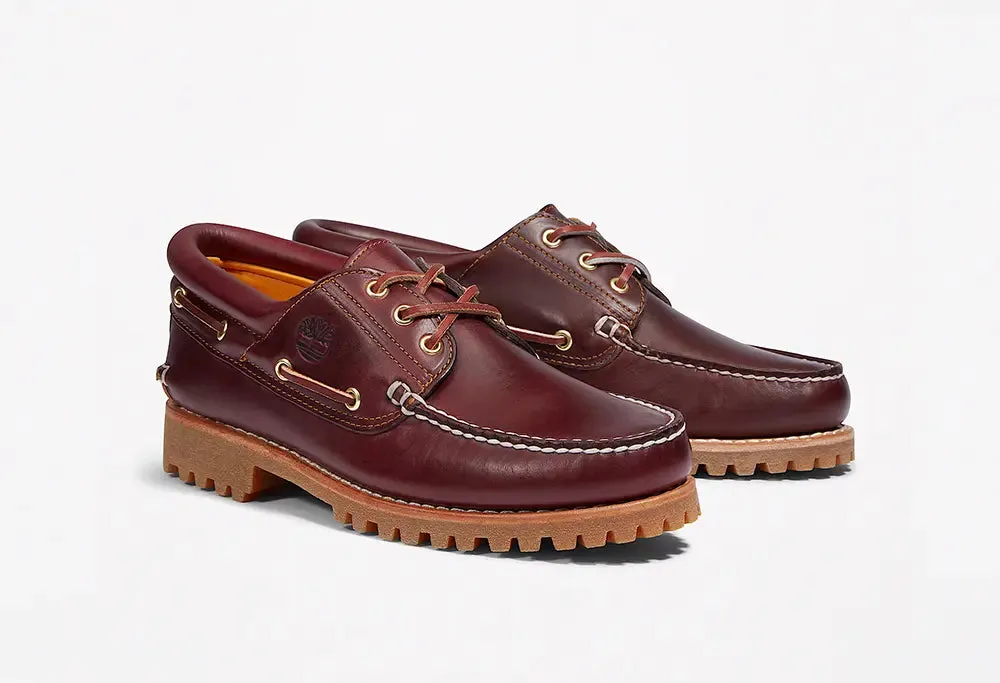 Timberland Authentic 3 Eye boat Shoe Burgundy