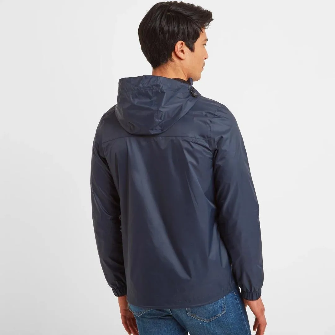 Tog24 Craven Mens Waterproof Packaway Jacket - Navy