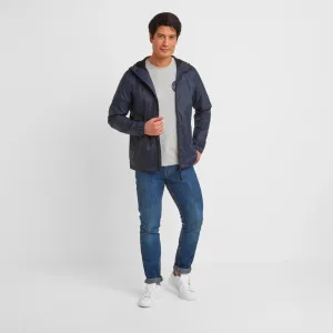 Tog24 Craven Mens Waterproof Packaway Jacket - Navy