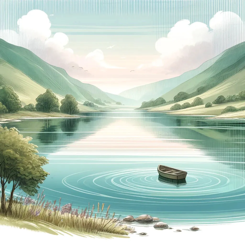 Tranquil Waterscape Canvas