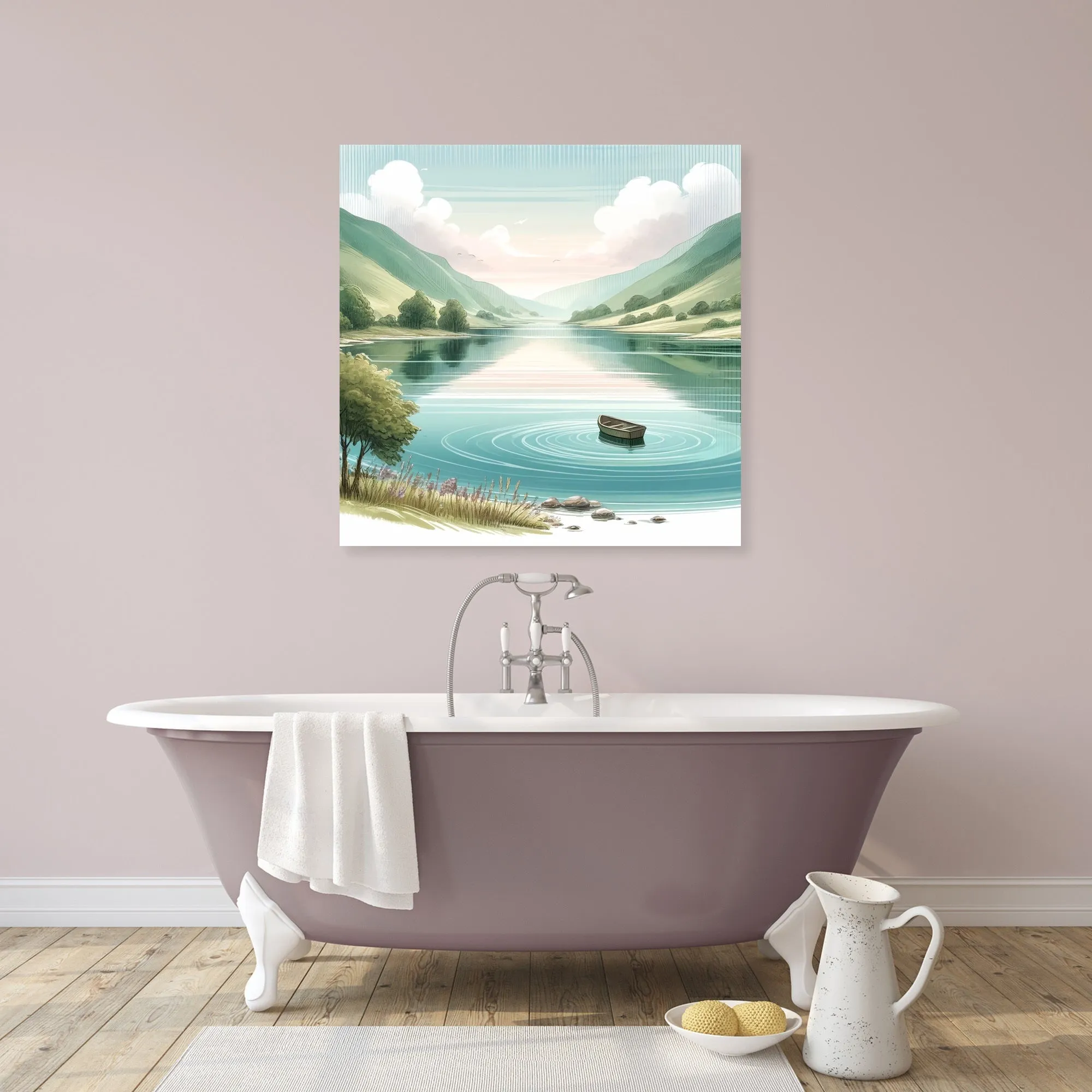 Tranquil Waterscape Canvas