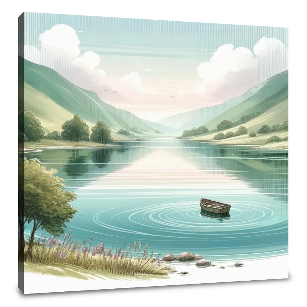 Tranquil Waterscape Canvas