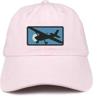 Trendy Apparel Shop Aircraft Embroidered Unstructured Cotton Dad Hat
