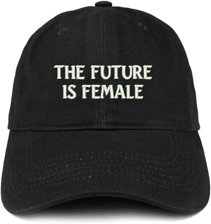 Trendy Apparel Shop The Future is Female Embroidered Low Profile Adjustable Cap Dad Hat