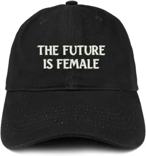 Trendy Apparel Shop The Future is Female Embroidered Low Profile Adjustable Cap Dad Hat