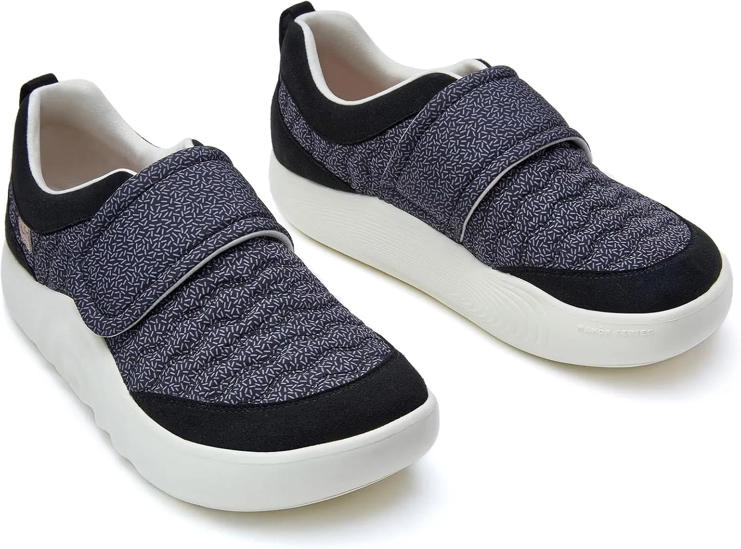 UIN Men's Art Travel Walking Shoes Slip On Casual Lightweight Wide Toe Chunky Comfort Fashion Sneaker Mahon