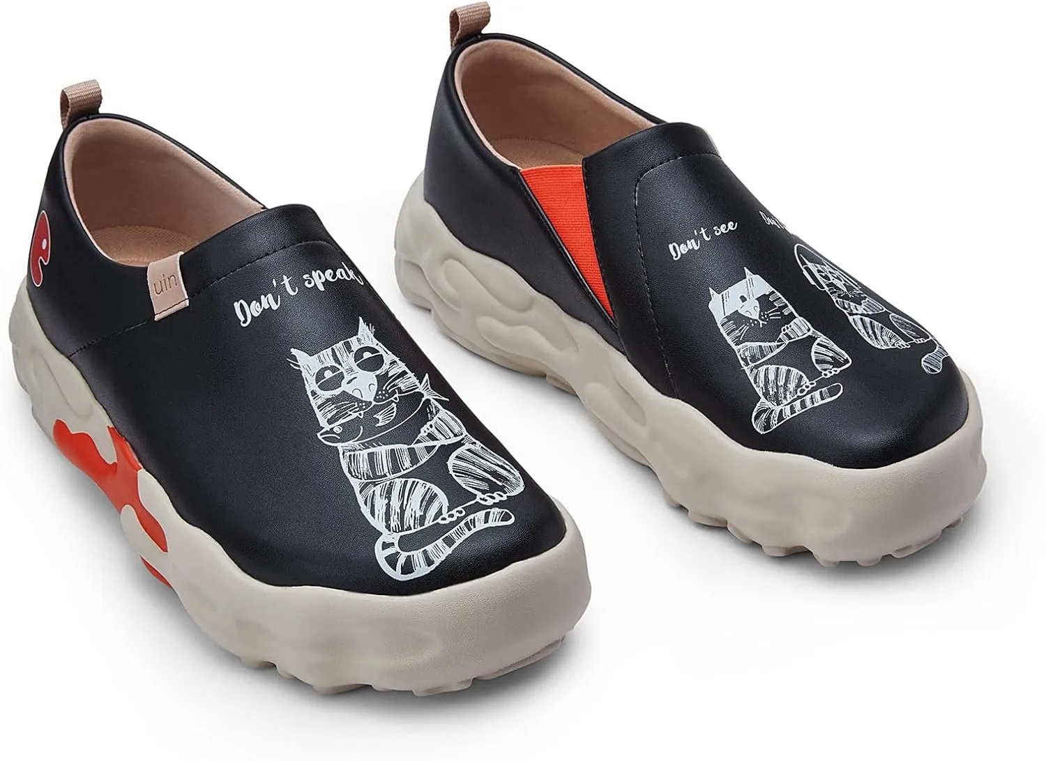 UIN Men's Art Travel Walking Shoes Slip On Casual Lightweight Wide Toe Chunky Comfort Fashion Sneaker Toledo Ⅵ Ⅶ Ⅹ Ⅺ ⅩⅢ ⅩⅤ ⅩⅥ
