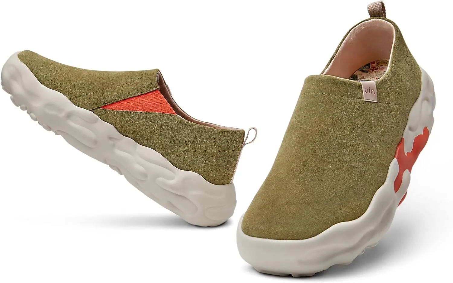 UIN Men's Art Travel Walking Shoes Slip On Casual Lightweight Wide Toe Chunky Comfort Fashion Sneaker Toledo Ⅵ Ⅶ Ⅹ Ⅺ ⅩⅢ ⅩⅤ ⅩⅥ