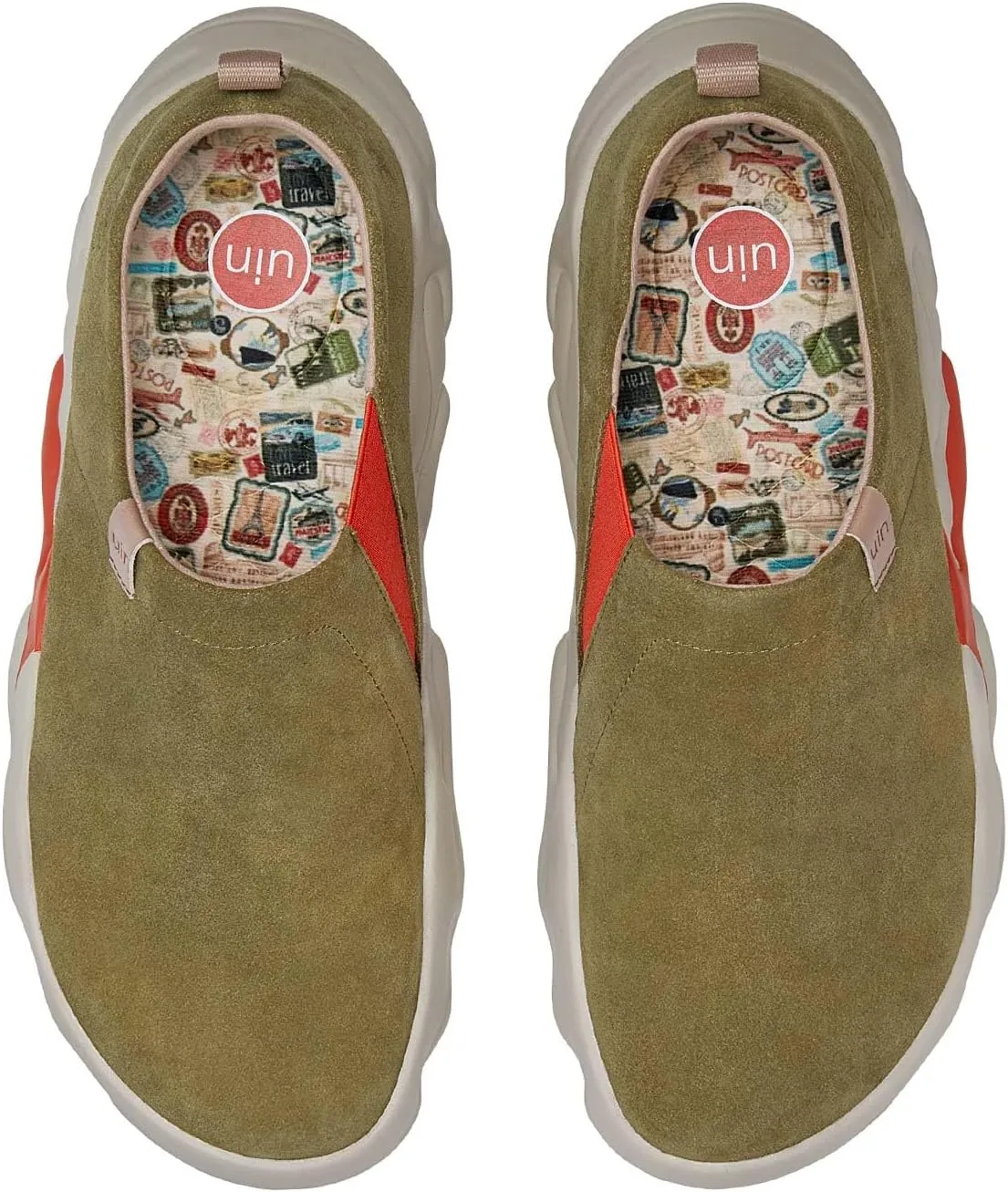 UIN Men's Art Travel Walking Shoes Slip On Casual Lightweight Wide Toe Chunky Comfort Fashion Sneaker Toledo Ⅵ Ⅶ Ⅹ Ⅺ ⅩⅢ ⅩⅤ ⅩⅥ