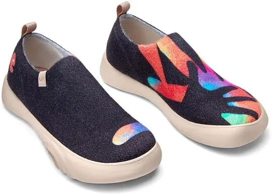 UIN Men's Art Travel Walking Shoes Slip On Casual Lightweight Wide Toe Chunky Comfort Fashion Sneaker Toledo Ⅵ Ⅶ Ⅹ Ⅺ ⅩⅢ ⅩⅤ ⅩⅥ
