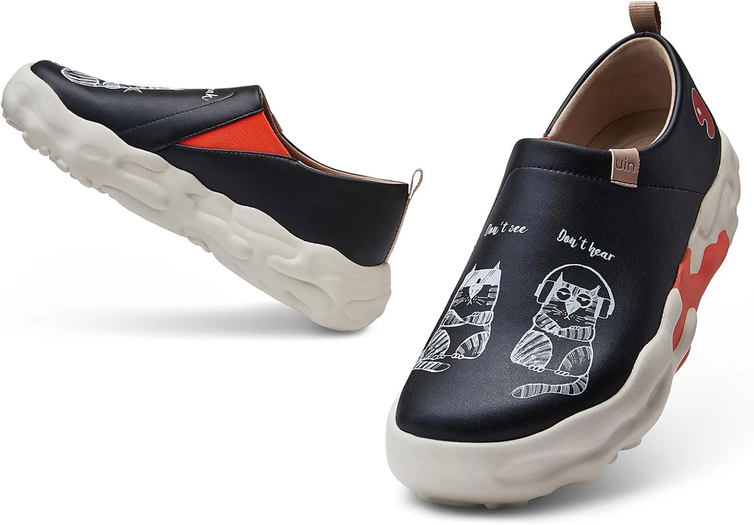 UIN Men's Art Travel Walking Shoes Slip On Casual Lightweight Wide Toe Chunky Comfort Fashion Sneaker Toledo Ⅵ Ⅶ Ⅹ Ⅺ ⅩⅢ ⅩⅤ ⅩⅥ