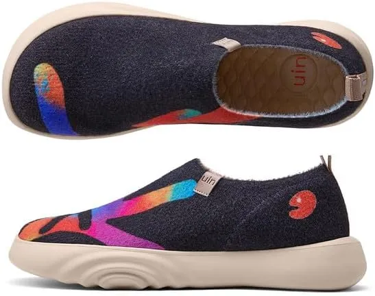 UIN Men's Art Travel Walking Shoes Slip On Casual Lightweight Wide Toe Chunky Comfort Fashion Sneaker Toledo Ⅵ Ⅶ Ⅹ Ⅺ ⅩⅢ ⅩⅤ ⅩⅥ