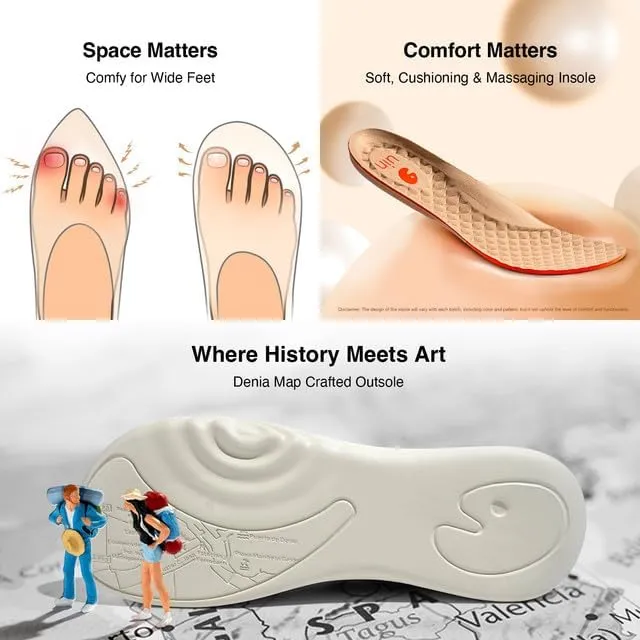 UIN Men's Art Travel Walking Shoes Slip On Casual Lightweight Wide Toe Chunky Comfort Fashion Sneaker Toledo Ⅵ Ⅶ Ⅹ Ⅺ ⅩⅢ ⅩⅤ ⅩⅥ