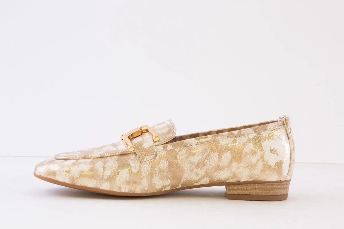 UNISA - BAXTER 24 FLAT FASHION LOAFER - GOLD COMBI