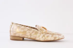 UNISA - BAXTER 24 FLAT FASHION LOAFER - GOLD COMBI