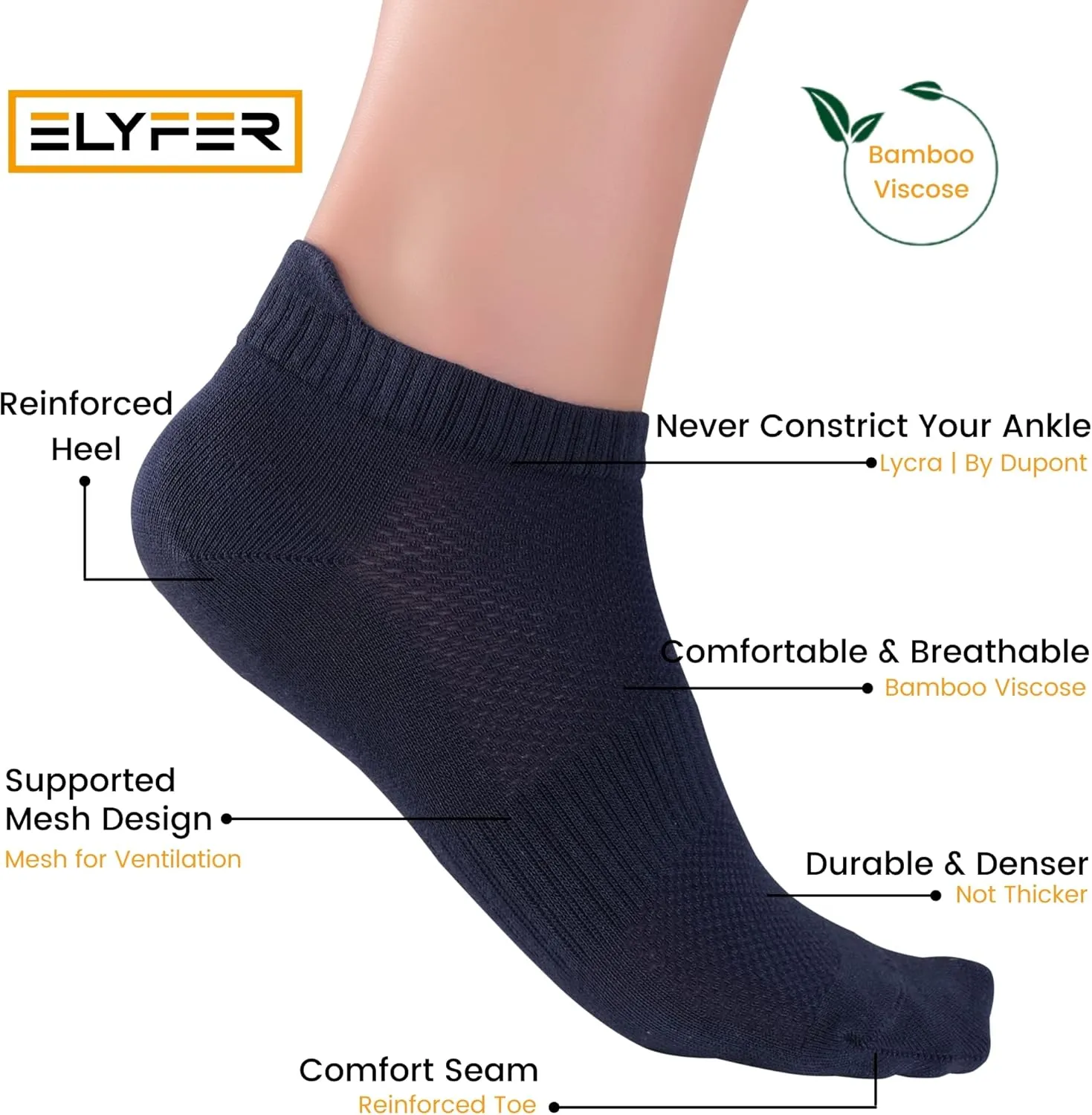 Unisex Thin Rayon Ankle Socks, Breathable Low Cut Athletic Running Sports Socks for Women and Men 4-8-12 Pairs