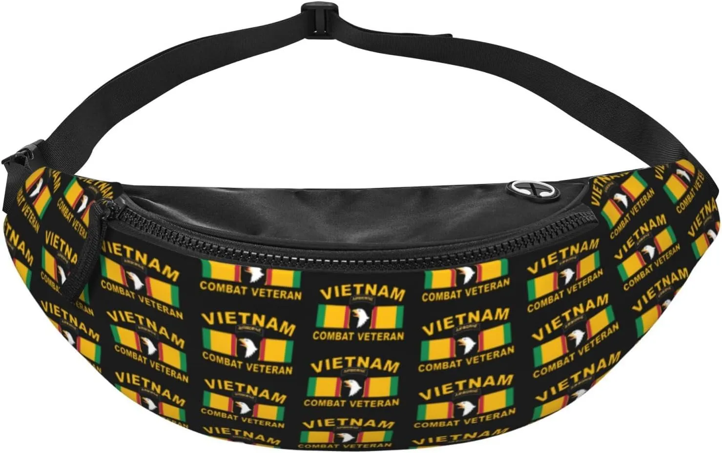 Vietnam Veteran 101st Airborne Division Fanny Pack Daypack Crossbody Waist Bag For Travel Sports Running Hiking