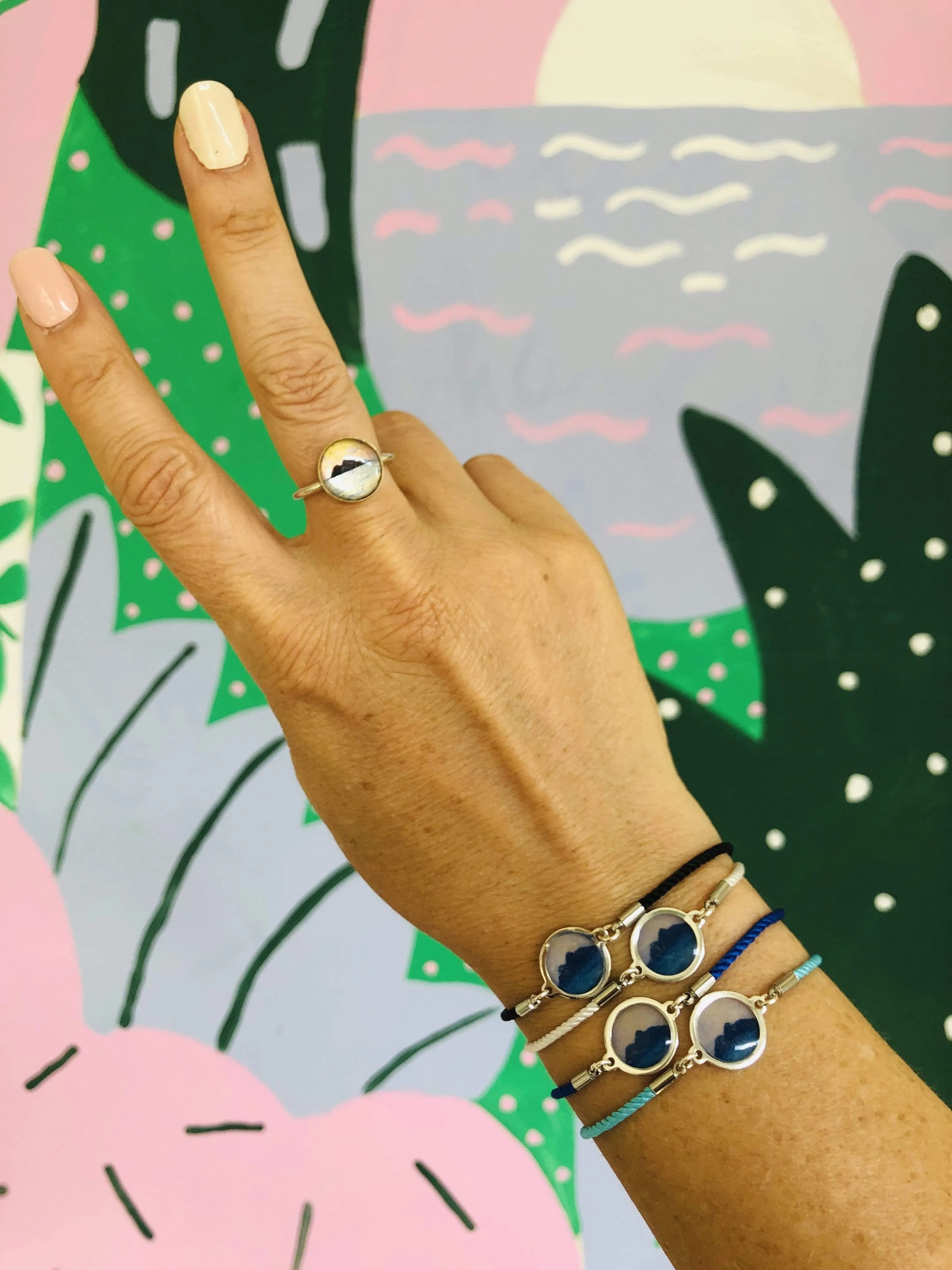 We are Islands Connected in the Deep adjustable bracelet