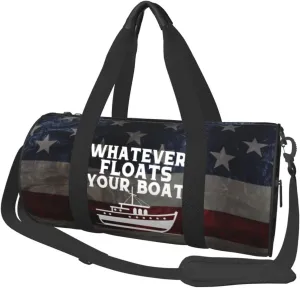 Whatever Floats Your Boat Duffel Bag Gym Bag Travel Sports Tote Large Foldable Beach Swim Yoga0