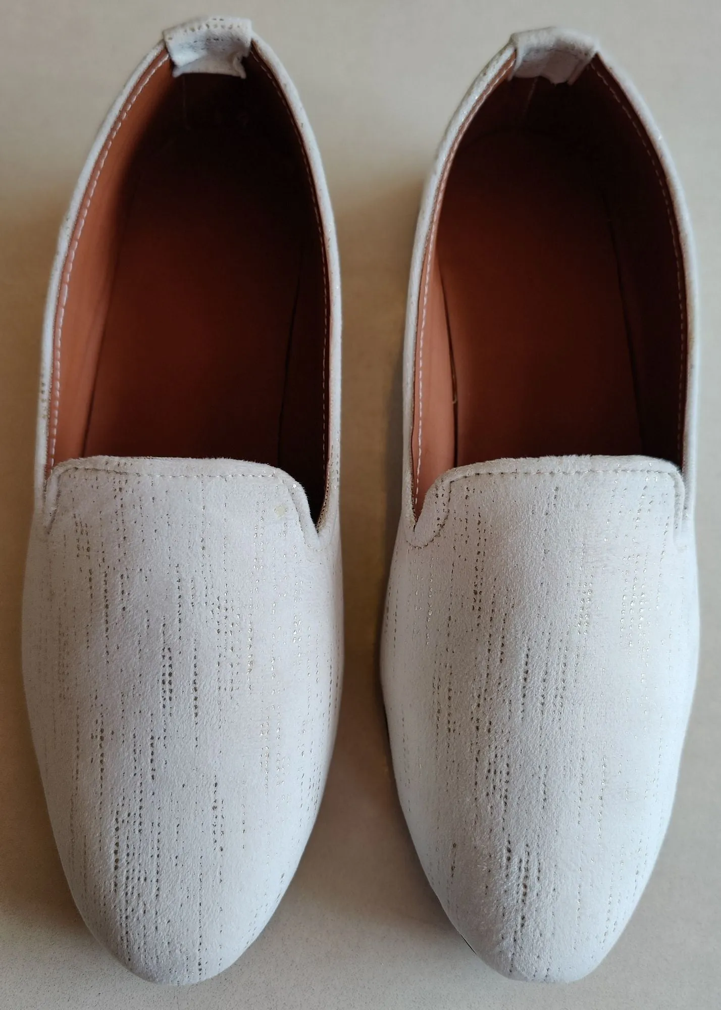 White Classic Designer Loafer Shoes for Mens