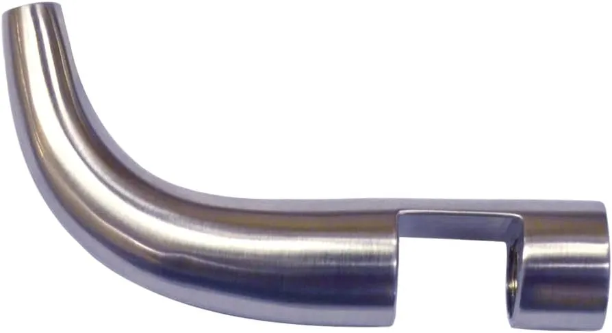 Whitehaus Collection WHSHK01-BN Slide on Shower Door Robe/Towel Hook, Brushed Nickel