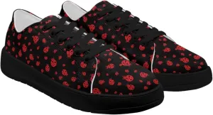 Women’s Canvas Sneakers Orthotic Walking Shoes with Memory Foam Non-Slip Canvas Shoes for Hiking Walking Running