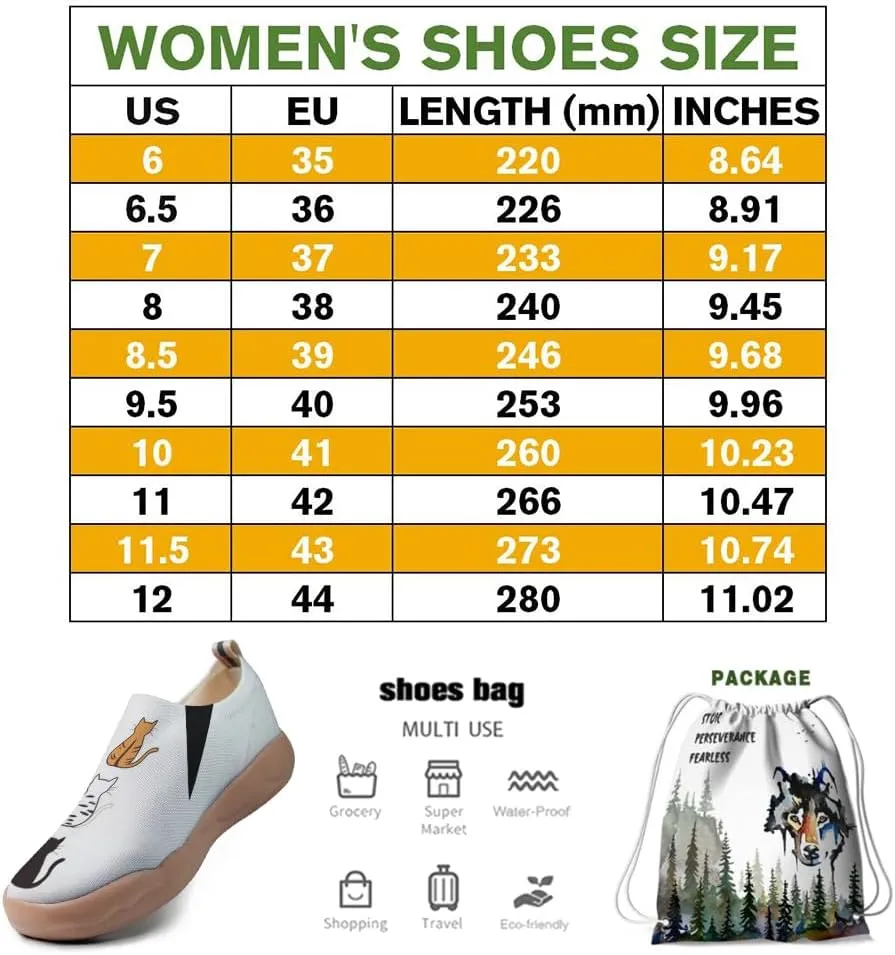 Women's Cartoon Series Slip Ons Canvas Loafers Colorful Lightweight Flats Sneakers Comfortable Walking Holiday Shoes