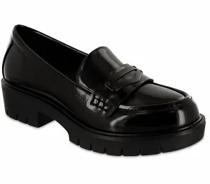 Women's Platform Dalilah Lug Sole Funky Loafers In Black