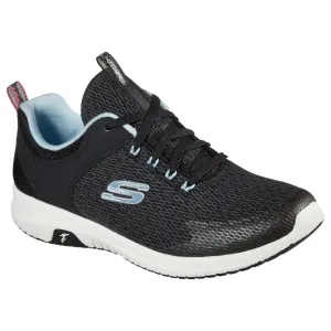 Womens Skechers Ultra Flex Prime Shoes Black/Light Blue