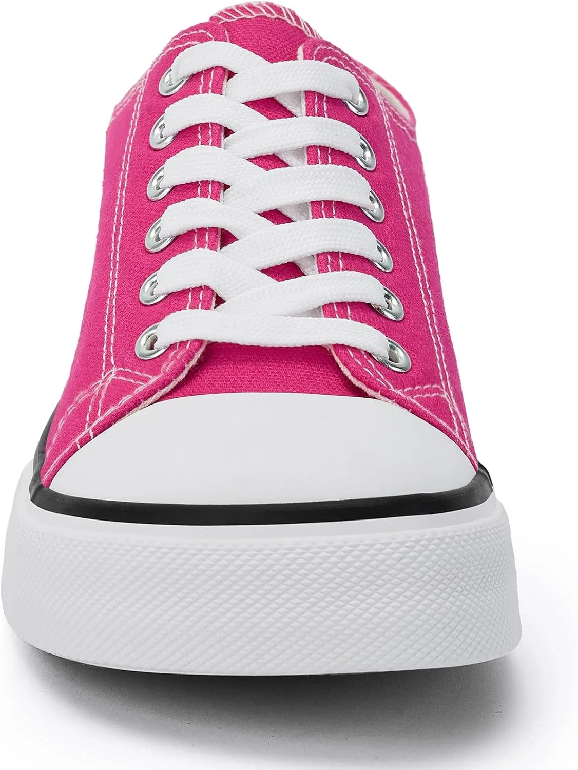 Women's Wide Toe Canvas Tennis Shoes - Casual Fashion Sneakers for Walking & Everyday Wear