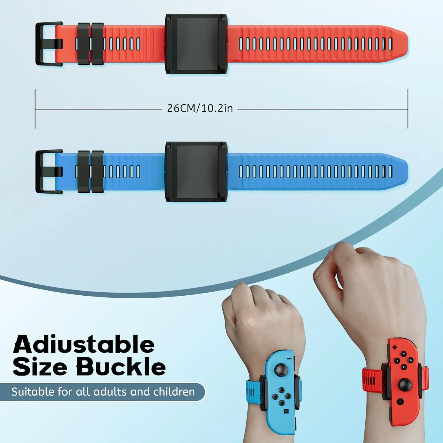 Wrist Bands for Just Dance 2025 2024 2023 2022 2021 Switch and for Zumba Burn It Up, ZAONOOL Upgraded Soft Dance Straps for Nintendo Switch & Switch OLED Joy Con Controller, 2 Pack for Adults and Kids
