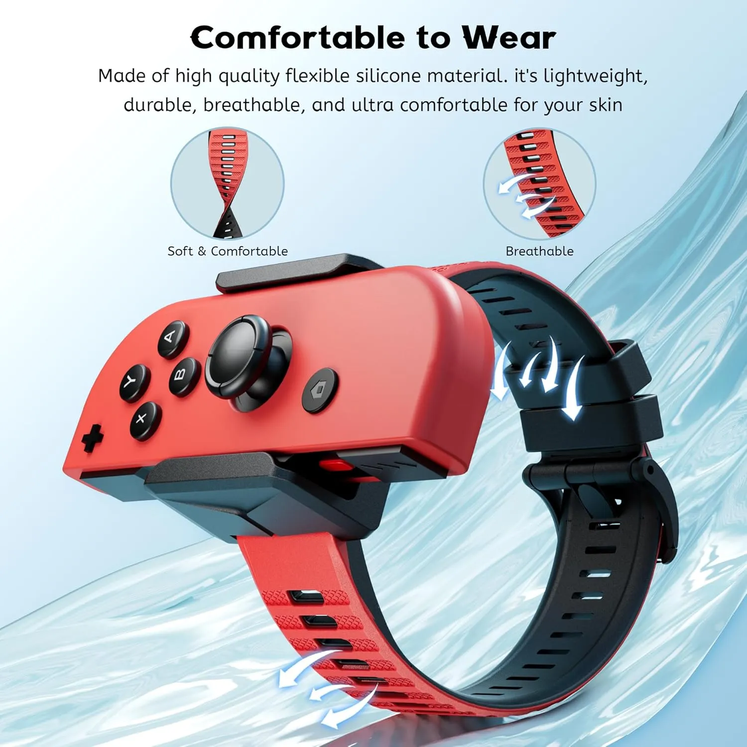 Wrist Bands for Just Dance 2025 2024 2023 2022 2021 Switch and for Zumba Burn It Up, ZAONOOL Upgraded Soft Dance Straps for Nintendo Switch & Switch OLED Joy Con Controller, 2 Pack for Adults and Kids